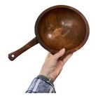 Wooden Bowl Dipper With Loose Handle Early Primitive Farmhouse Vtg Decor