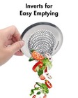 Sink Drain Strainer  Reversible Easy Clean Mesh 4 4 Inch  Silver 