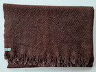 Rare Vintage 1930 s Dewey s Vermont Handwoven Wool Throw Brown
