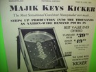 Pinball Machine Ad Majik Keys Kicker Allied Amusement Marketplace Magazine 1981