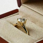 Round Cut 2 00ct Diamond 14k Yellow Gold Finish Solitaire Engagement Ring Size 6