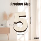 60 Pcs Wood Numbers For Crafts 1 2 Inch Mixed Wooden Unfinished Wood    