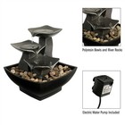 Tabletop Water Fountain Raku Bowls Indoor Waterfall Soothing Sound
