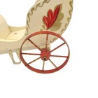 Vintage Wooden Cart Buggy Edwardian Style Children s Toy No Horse Red Wheels