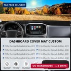 Dash Cover Mat Compatible With Chevy Colorado 2015-2022  Black   Left Hand Drivi