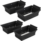 4 Pack Chafer Wind Guard Stand Black Covers For Chafing Dish Buffet