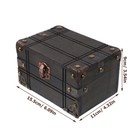 Large Lockable Wooden Chest Vintage Box With Key Crate Jewelry Man