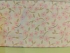 New Kidsline Sweet Dreams Window Valance Pink Green Tan Flowers 