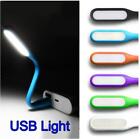 2x Mini Lamp Pc Computer Laptop Reading Night Portable Bendable Usb Led Light Us