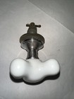 Antique Porcelain Waste Water Faucet Tap Knob 2 3 4    With Shaft   Hardware