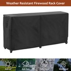 8ft Firewood Log Rack Cover Wood Holder Storage Waterproof Sun Protector Tarp