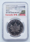 2020w 1oz Canada  5 Burnished Maple Leaf Ngc Ms 70 W Coa - U1449