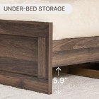 Queen Size 3-piece Bedroom Set With Wood Bed Frame   Charging Nightstands
