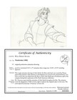 Disney Pocahontas Animation Drawing John Smith Signed Artist John Pomeroy  1995