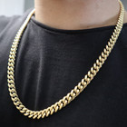 Miami Cuban Link Gold Plated Chain 15mm - 24inch