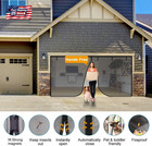 Fiberglass Garage Door Screen  Sunmoxia 9x7ft Magnetic Heavy Duty Garage Door Cu
