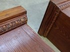  2  Atq Architectural Salvage Rustic Wooden Colonnade Base Pedestal Stand 22  17