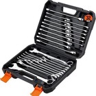 32pc Combination Wrench Set Sae metric 1 4 -1    7mm-22mm 12 Point With Case