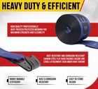  10 Pack  Kinedyne 4 x30  Tie Down Winch Straps W flat Hook  Wll 5400 - Blue