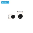 6000pcs  Acrylic Wedding Diamonds 3mm Table Crystals Confetti Black