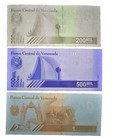 15 Venezuela Banknotes- 5 X 200 000  500 000   1 Million Bolivares-about Unc