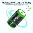 4x D Size Rechargeable Battery 1 2v 1000omah  D Cell  Nimh Batteries