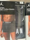 Nike Jordan Flight Cotton Stretch 3 Pack Trunk New Black Blue Gray Large Or Xl