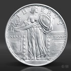 1 Oz Standing Liberty Silver Round  999 Fine Silver Bullion 1 Troy Ounce