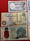 Lot Of 6 Egyptian Paper Money5 10 25 50 Piastres - 1 And 20 Pounds Free Ship