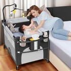 5 In 1 Baby Bassinet Bedside Sleeper Foldable Portable Crib Height Adjustable