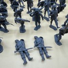 Vintage Marx 54 Mm Gray Wwii Germans Lot Of 54 Soldiers - Plastic