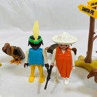 Vintage Playmobil 3748 Western Bandits Set W  Vultures  Sign  Plant  2 Figures
