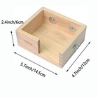 Parrot Bird Wood Perch Platform Corner Stand Shelf For Birds Budgie Parakeet 