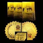 3 Decks Luxury 24k Gold Foil Poker Playing Cards Waterproof Plastic Set Gift