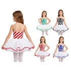 Kids Girls Tutu Skirts Dress-up Christmas Mesh Dress Fancy Stage Sleeveless