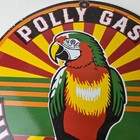 Vintage Polly Motor Oil Sign - Porcelain Advertisement Gasoline Pump Sign