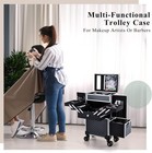 Professional Makeup Artist Rolling Train Case Multi-functional Cosmetic Train