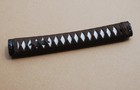 26cm Katana Tsuka Brown Silk Alloy Fittings Handle For Japanese Samurai Sword