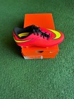 Nike Jr Hypervenom Phelon Fg Kids  Soccer Shoe - Bright Crimson volt