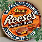 Vintage 1928 Reese s Peanut Butter Cups Metal Tin Sign Wall Art 8x8