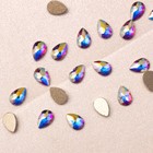 No Hotfix Crystal Clear Ab 4x6mm Flat Back Nail Art Rhinestone Crystal Stones