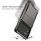 For Samsung A15 A14 A55 5g Shockproof Back Wallet Card Holder Armor Phone Cover