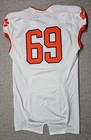 Clemson Tigers Football Jersey Mens 48 L White Game Worn Team Issued Nike  69