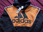 Adidas Pullover Hoodie Men s Xl Bnwt Bright Orange Black Grey
