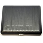 Dunhill Cigarette Case Black Leather Metal Vintage Made In Germany Holder Rare