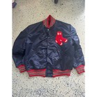 Vintage Boston Red Sox Satin Bomber Jacket Mens Size 42 Mlb Baseball Rare Used