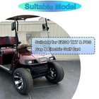 Ezgo Txt Front Emblem  Golf Cart Replacement Decal  Name Silver  Black 
