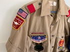 Three Boy Scout Shirts With Patches  pre-owned 