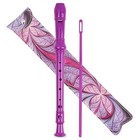 Recorder Instrument For Beginner Adults 8-hole 2-pack 2-purple Fractal Flower