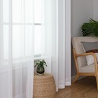 White Sheer Curtains  84  Length  2 Panels Set - Light Filtering  Rod Pocket    